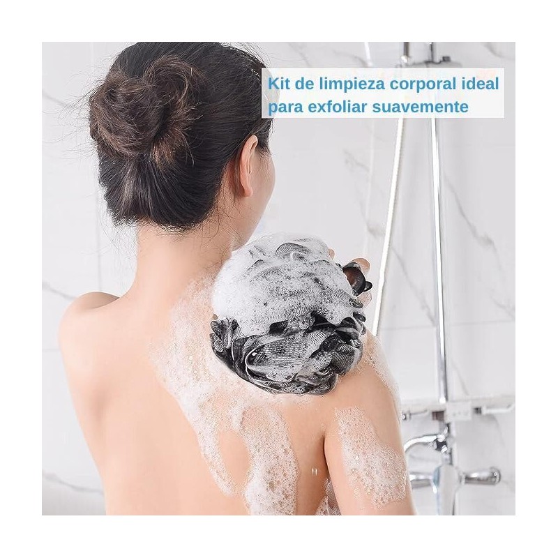 Triko Juego de 4 Esponjas de Baño para Regadera, Esponja