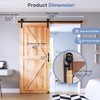 EaseLife 6.7 FT Sliding Barn Door Hardware Kit and Handle