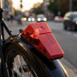 ON BIKE Fanalino Posteriore Per Ciclo Con Lampadina Fanale Bici Dinamo Universale - Impermeabile Ampio Angolo Visibilità Montaggio Rapido Con Filo Incluso Sicurezza Stradale