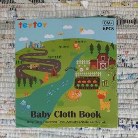 teytoy "teytoy My First Soft Book 6 PCS Nontoxic Fabric Baby Cloth Books Early Toys ...