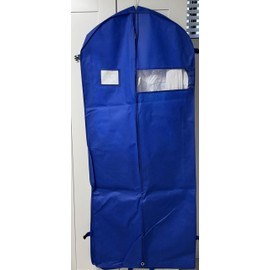 PARTY BARGAINS 59 Inch Non-Woven Garment Storage Bags - 1 Piece | Blue Fabric Clothes Cover Suit Bags for Wrinkle-Free Travel & Stylish Wardrobe Protection