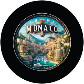 Monaco Monaco Souvenir-Home Decoration Coaster Paper 4 Pack