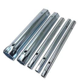 Durovin Bathrooms 6 Pcs Tubular Box Wrench Set 8-17mm Tube Bar Spark Plug Spanner Metric Tool Set with Tommy Bar for Plumbing, Installations, and Vehicle Repairs