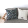 DDintex Floret LONDON Cushion Cover Fairy Tail Forest Navy 17.7