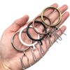Adiyer 28pcs 1.5-Inch Drapery Rings Black Curtain Rings with Eyelet
