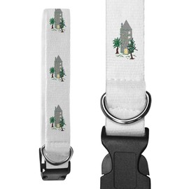 Large 'Honeysuckle Tower Covered In Flowers' Dog Collar (PR00052116)