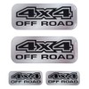 4 Pieces Resin Gel Stickers 3D Stickers Crest Logo 4x4