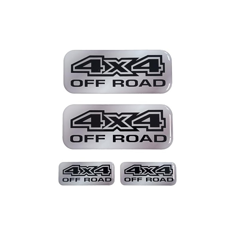 4 Pieces Resin Gel Stickers 3D Stickers Crest Logo 4x4