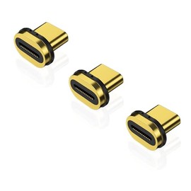 IVIVTOR USB C Magnetic Connector - Pack of 3 40 gbps Type C Magnetic Connector for 24 Pin USB C Magnet Adapter