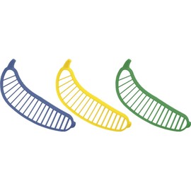 Banana Plastic Chopper - Pack of 3 - Easy Bananas Kitchen Slicer - Banana Cutter Cut Tools