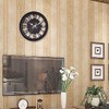 ALEOHALTER Wall Clock, Outdoor Clock Silent Non-Ticking Metal Clock Decorative