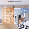 EaseLife 12 FT Sliding Barn Door Track and Handle Hardware