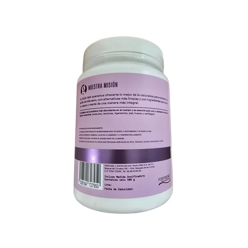 Colágeno Gudly Con Peptidos Bioactivos Para Huesos 500 Grs Sin