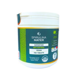 SpirulinaMater Spirulina Tablets, USDA Organic Produced in The Atacama Desert - Rich in Nutrients, Enhances Your Body Defenses, Aids with Digestive Wellness & Stay Energized - 720 Count