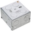 Merriway BH04061 47mm (1.7/8 inch) Depth Single 1-Gang Metal Flush
