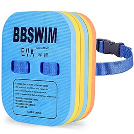 Back Float Safety Swimming Bubble with Adjustable 3 Layers Swim Belts Waterproof Floaties Device for Kids Swimming Floats Secure Clip Buckle Swim Floaties for Swimming Beginners Sport Pool Lesson