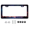 1 Piece of Sky Forest License Plate Frame for Men and Women, Purple Starry Sky Decorative Car Accessories (Starry Sky Galaxy)