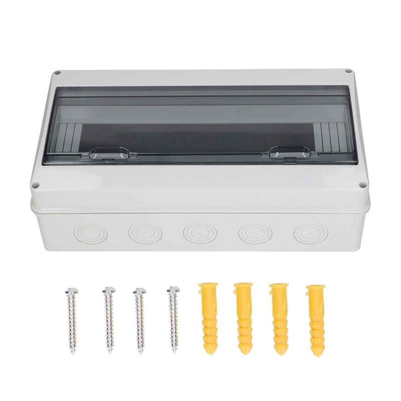 Breaker Box, 18 Way Distribution Protection Box IP65 Waterproof Clear