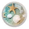 4 Pack Dresser Drawer Cabinet Knobs Beach Starfish Seashell Round