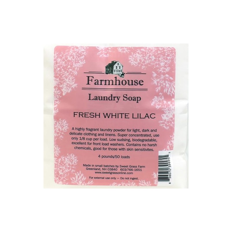 Sweet Grass Farm Farmhouse Laundry Soap Baking Soda Borax Lilac