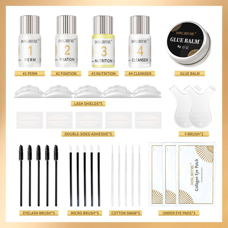 DONG RHYME Lash Lift Kit - Plant Extract Eyelash Perm