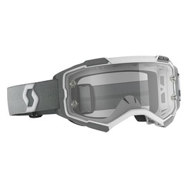 Scott Fury Goggles OSFM Black/White/Clear Lens