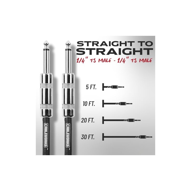 Gator Cableworks Backline Series - Cable para instrumentos de 20
