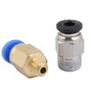 Wendry Tubo de Teflón PTFE (2 PCS), Adaptador Rápido PC4-M6