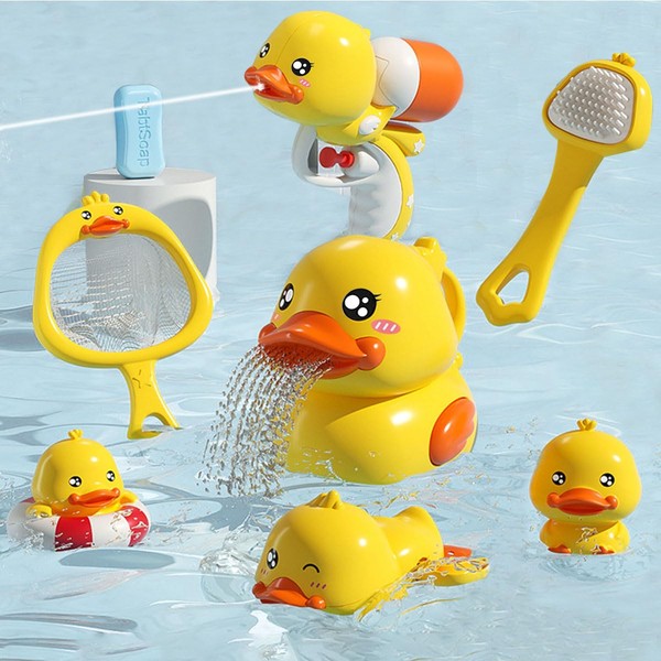 Bath Toy, Water Toy, Pack of 8 Duck Toy, Baby