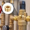 sourcing map 12Pcs Brass Pipe Plug Fitting, 3/8" NPT Male