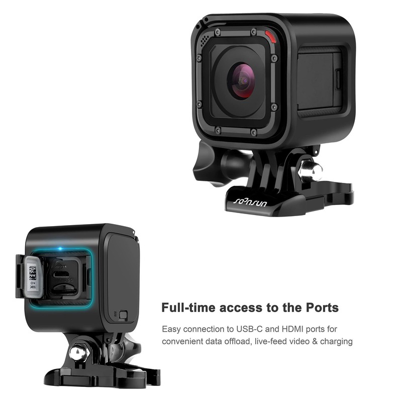 SOONSUN Frame Mount Housing Case for GoPro Hero 5 Session,