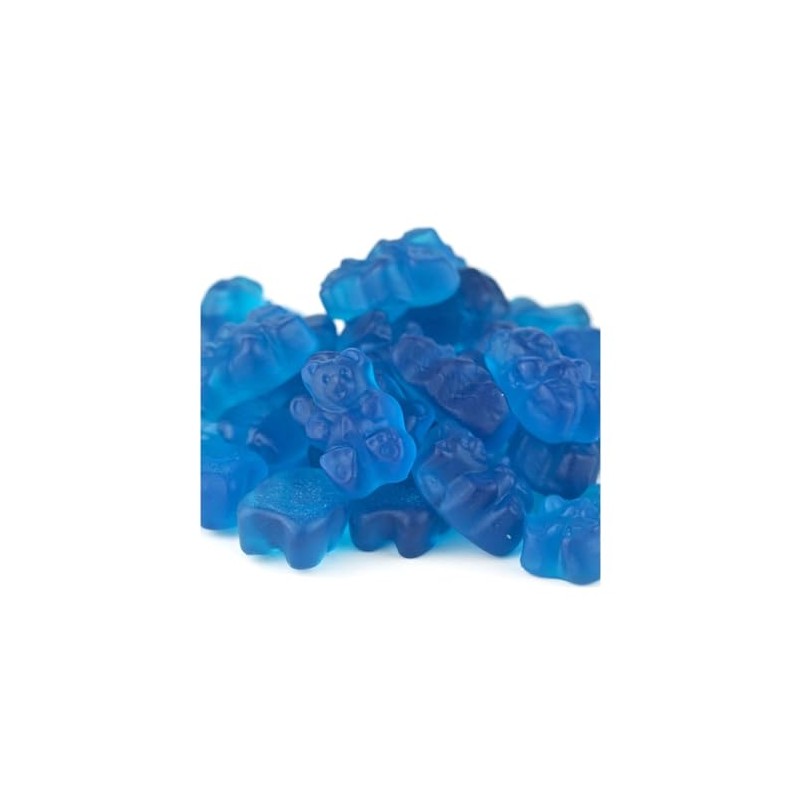 Bayside Candy Individual Colored Gummy Bear Collection (1LB, Blue Raspberry)