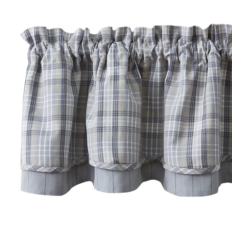 Park Designs Hartwick Lined Layered Valance 72'' x 16''