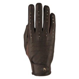Roeckl Sports Malaga Riding Gloves Tournament Summer Gloves, Mocha Antique 8