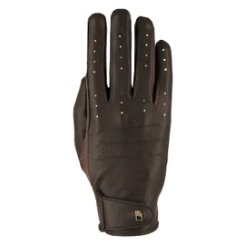 Roeckl Sports Malaga Riding Gloves Tournament Summer Gloves, Mocha Antique 8