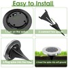 INCX Solar Lights for Outside,8 Pack Solar Light Outdoor Waterproof,