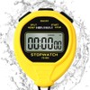 MOSTRUST Digital Waterproof Stopwatch, No Bells, No Clock, Simple Basic