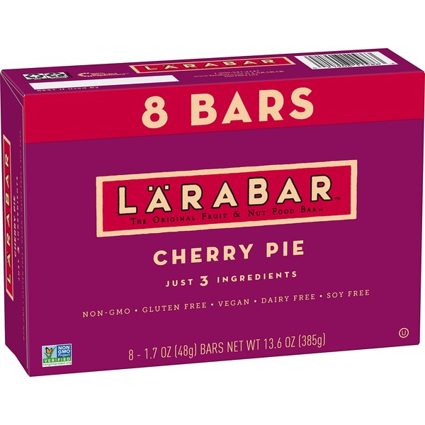 Larabar, Cherry Pie, Gluten Free Bar, Vegan (8 Bars)