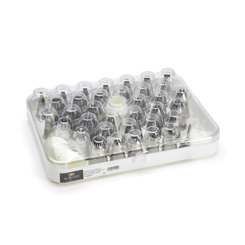 De Buyer 2114.10 35 Piping Nozzle Set + Stainless Steel