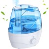 Homasy 2.2L Humidifier for HOME & OFFICE with Light,Quiet &