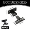 10 Pcs Push-in Plinth Fasteners, ABS Press Fit Panel Clips,