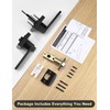 Tinewa 1 Pack Matte Black Door Handle Interior Privacy Door