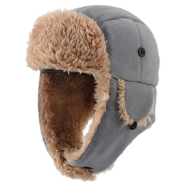 Connectyle - Gorro de lana para niños pequeños y niñas, con orejeras, gorro de invierno cálido y acrílico, Gris, 6-12 Meses