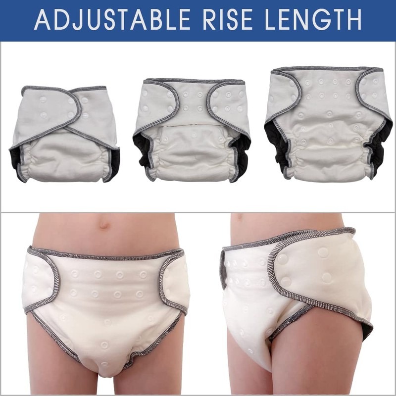EcoAble Fitted Diaper with Insert for Big Kids, Age 6–16