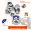 Kinhon Rock 401pcs Metric Nylon Insert Lock Nuts Assortment Set