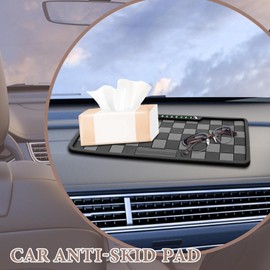 Genérico Almohadilla Adhesiva Antideslizante para Tablero,Almohadilla Antideslizante para Tablero de automóvil - de Almacenamiento para salpicadero de Coche - de Gel Fixate Multiusos, a