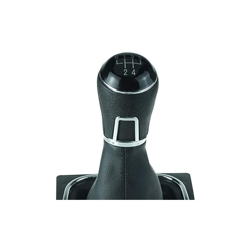 Do!LED Gear Knob Gear Stick Boot 5 Gears Black Stitching