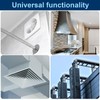 4 Inch HVAC Duct Backdraft Damper, Galvanized Iron Manual Volume