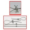 (6 Pieces) M6 Hand Twist Wire Rope Clamp 304 Stainless