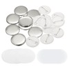 PATIKIL 1.25inch Button Parts, Blank Button Making Supplies,10Pcs Round Badge